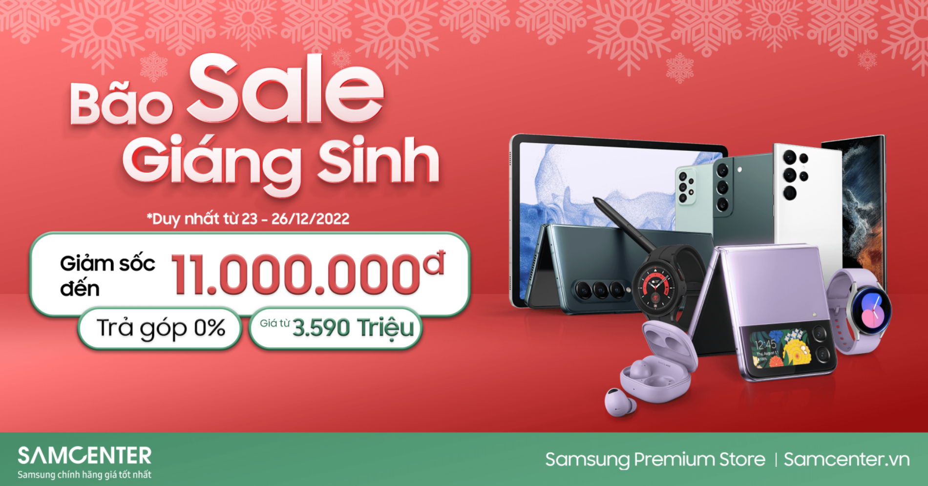 Hình ảnh cho danh mục Bão Sale Giáng Sinh - Ưu Đãi Giảm Mạnh Đến 11 Triệu