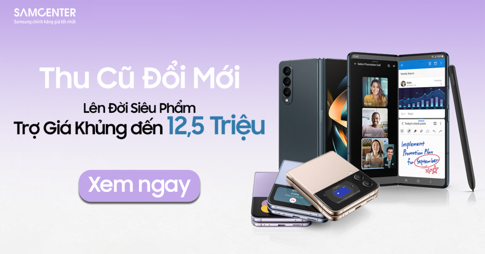 Hình ảnh cho danh mục Trợ Giá Đến 12.5 Triệu Cho Chương Trinh Thu Cũ Đổi Mới Tháng 12 Tại SamCenter