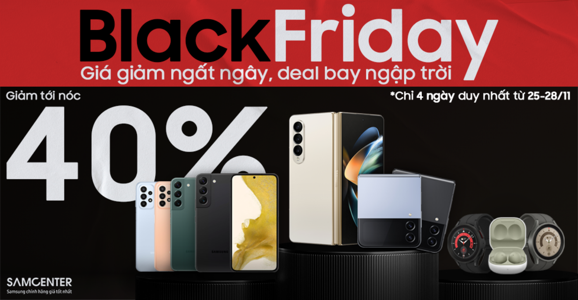 Hình ảnh cho danh mục Black Friday - Giảm Cực Bốc Đến 40% Lên Đến 8.5 Triệu