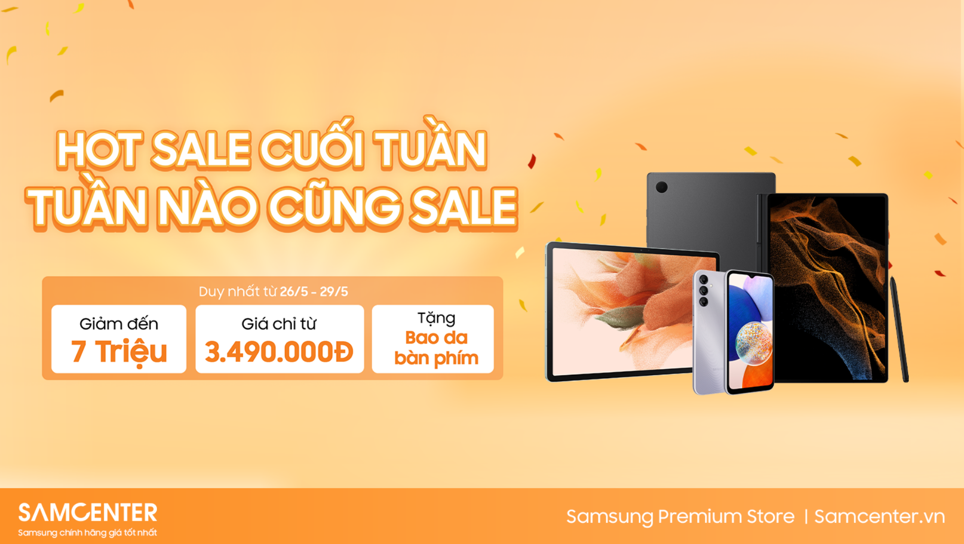 Hình ảnh cho danh mục [26/5 - 29/5] Hot Sale Cuối Tuần - Điện Thoại Và Máy Tính Bảng Giảm Đến 43%