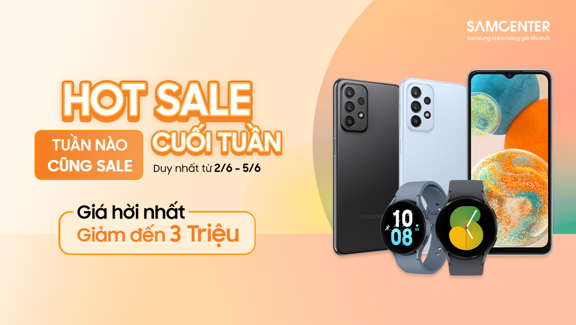 Hình ảnh cho danh mục [2/6 - 5/6] Hot Sale Cuối Tuần - Điện Thoại & Đồng Hồ Sale Khủng Đến 42%