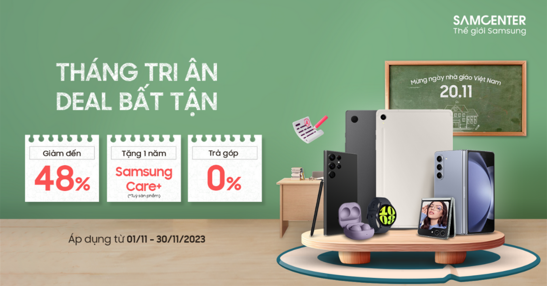 Hình ảnh cho danh mục “Tháng Tri Ân - Deal Bất Tận” Với Ưu Đãi Lên Tới 14 Triệu Tại SamCenter