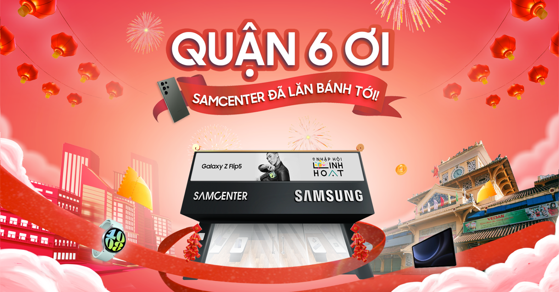 Hình ảnh cho danh mục Khai Trương SamCenter Quận 6: Tặng Quà Cực Khủng, Săn Flash Sale Giảm Đến 55%