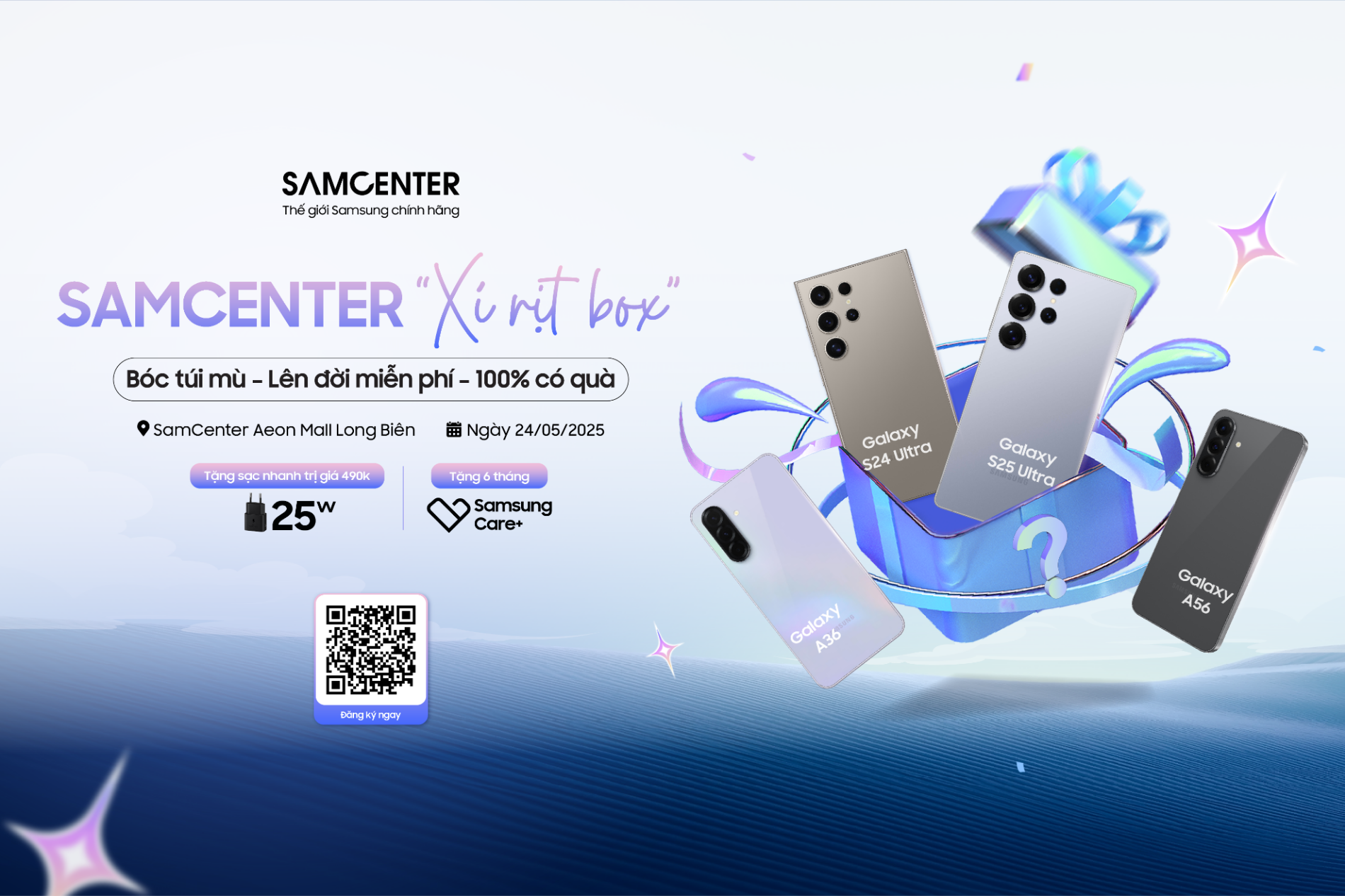 Hình ảnh cho danh mục 🎁 SAMCENTER SECRET BOX – BÓC TÚI MÙ LÊN ĐỜI MIỄN PHÍ – 100% CÓ QUÀ