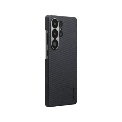 Ảnh của Ốp lưng Samsung S25 Ultra - PITAKA Ultra-Slim - Black/Grey Twill - KS2501U