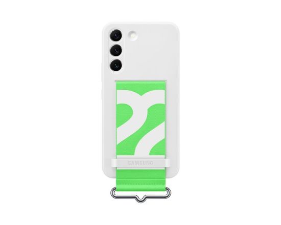 Ảnh của Ốp lưng Samsung Silicone kèm dây đeo S22 5G, Trắng, EF-GS901TWEGWW